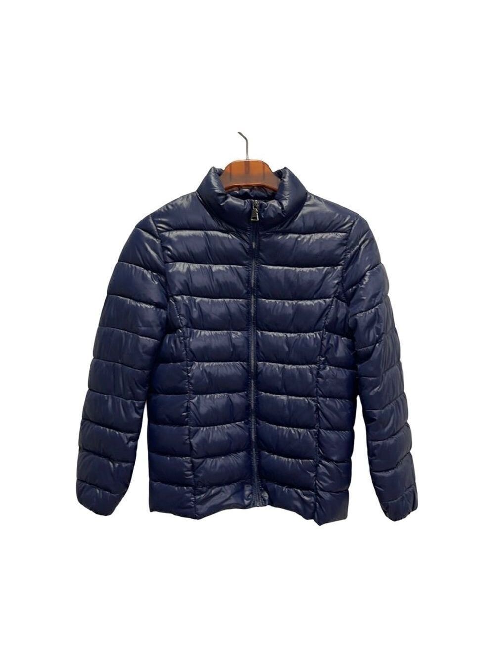 AQUA PACKABLE DOWN PUFFER JACKET. NAVY BLUE